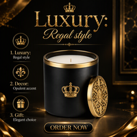 Bougie parfumée de luxe haut de gamme
