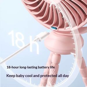 Portable Octopus <b>Fan</b>, Rechargeable <b>Mini</b> Clip-On 360° Flexible Legs, Desktop <b>Usb</b> <b>Fan</b> for Home Office Travel Camping - Product Image 4