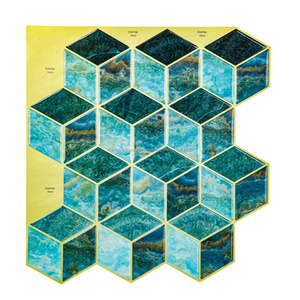 Vert Décoration Cuisine Salle <span class=keywords><strong>De</strong></span> Bain Backsplah Papel <span class=keywords><strong>De</strong></span> Parede 3D Carreaux Autocollants Papel Tapiz Par Cocina - Product Image 3