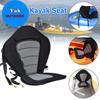 Siège de kayak de luxe Yak Outdoors, durable, avec coussin de dossier premium (mousse moulée/nylon), réglable et portable, pour le marché international