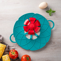 Outils de cuisson fleur couvercle en silicone bouchon de déversement couvercle en silicone pour casserole