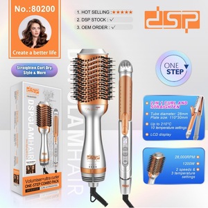 Lisseur-boucleur professionnel double usage DSP avec peigne intégré, chauffe rapide, styler électrique pour cheveux 220V PTC - Product Image 5