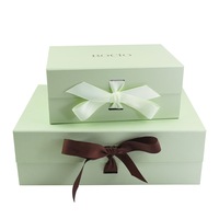 Conception personnalisée boîte de luxe carton emballage logo Saint Valentin mariage magnétique emballage de demoiselle d'honneur boîtes de papier cadeau avec ruban