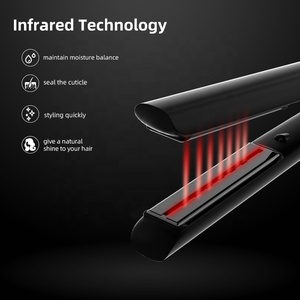 Bán Buôn 2-Trong-1 Hồng Ngoại Ionic Gốm Phẳng Sắt Tóc Ép Tóc Điều Khiển Nhiệt Độ Điện Cho Khách Sạn Ngoài Trời Tạo Kiểu Tóc - Product Image 3