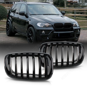 Calandre avant BMW X5 E70 X6 E72, prise d'air de pare-chocs, ABS noir, pour mise à niveau et rétrofit 2006-2013 - Product Image 1