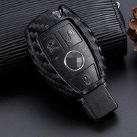 탄소 섬유 실리콘 자동차 키 커버 케이스 메르세데스 벤츠 W203 W210 W211 W124 W202 W204 AMG 자동차 액세서리