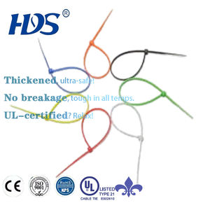 ربطة عنق من النايلون معتمدة من قبل HDS ، أسود وأبيض وطبيعي ، ربطة عنق ذاتية القفل 4 + 6 + 8 + 10 + 12 بوصة - Product Image 2