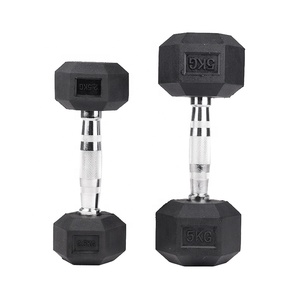 Ensemble d'haltères hexagonales en fonte recouvertes de caoutchouc noir personnalisées pour salle de sport, 20 kg, <span class=keywords><strong>FREDO</strong></span> FRD-012, usage commercial, unisexe, logo personnalisé disponible - Product Image 5