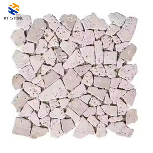 Baldosas <span class=keywords><strong>de</strong></span> Mármol Modernas, Forma Irregular, para Revestimiento <span class=keywords><strong>de</strong></span> Jardín y Suelos Exteriores, <span class=keywords><strong>Mosaico</strong></span> <span class=keywords><strong>de</strong></span> Piedra - Product Image 2