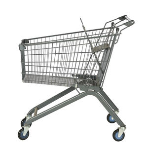 전문 제작 강력한 금속 대형 쇼핑 카트 트롤리 - Product Image 1