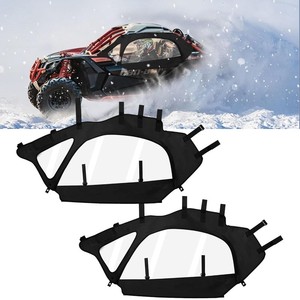 X3 Soft Upper Door Set Kit UTV Soft Cab Doors <span class=keywords><strong>Top</strong></span> Enclosure <span class=keywords><strong>Top</strong></span> Door Skin para 2017-2025 Can Am <span class=keywords><strong>Maverick</strong></span> X3 Modelos de 2 plazas - Product Image 2