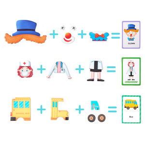 Rompecabezas magnético de madera para niños, juguete educativo - Product Image 5