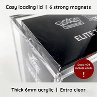 Boîte de protection en acrylique haute transparence pour ETB (Elite Trainer Box) avec chargement par le haut magnétique – Offre Spéciale