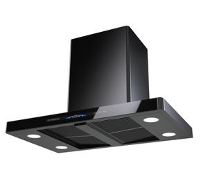 <span class=keywords><strong>Cappa</strong></span> aspirante a montaggio a T |   Vetro Temperato Nero |   Controllo Touch |   Illuminazione a 4 LED |   Ventilatore da Cucina ad Alta Aspirazione - Product Image 3