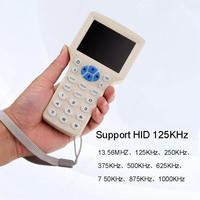 Copiadora RFID de 10 frecuencias en inglés ID IC Reader Writer Copier M1 13,56 MHZ programador duplicador encriptado USB NFC UID Tag Key Card