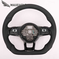 Volant sport en fibre de carbone sur mesure, adapté à Volkswagen Golf 6 Polo Gti Gtr Mk6 6r