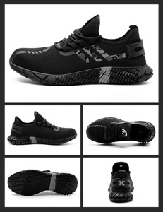 Chaussures de sécurité élégantes pour hommes Tiger Master avec embout en acier anti-perforation, résistantes à l'huile et aux acides, semelle en caoutchouc antidérapante, OEM - Product Image 2
