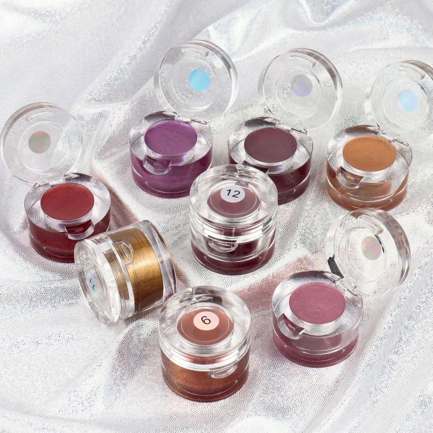 Natural Vegan Cruelty Free OEM ODM Eyeshadow Cream Make Up Cosmetics No Brand Wholesale Pressed Luxury Eyeshadow