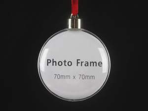 Kerst DIY cadeau, transparante foto-bal van plastic, hangende kerstversiering, feestartikelen, decoratie - Product Image 3