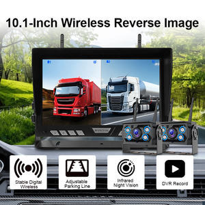 Wireless <b>Camera</b> Monitor Kit System Car Security Rear Vicew 2CH 10.1 Inch Screen DVR BUS Truck Trailer Backup Wireless-10.1-x36-S - Product Image 6