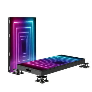 Арендная плитка панели светодиодный дисплей взаимодействие P2.6 интерактивный сценический светодиодный напольный экран для танцпола