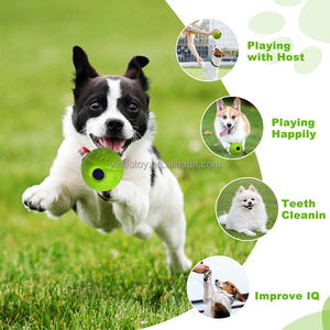 Pelota de Juguete para Mascotas Yinuo, Suave, con Estampado de Huella Verde, Resistente a Mordeduras, Irrompible, Divertida, Interactiva para Perros - Product Image 3