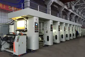 Gravure Printing Machine Plastic Film 8 Color Auto Register High Speed Roto Gravure Printing Machine
