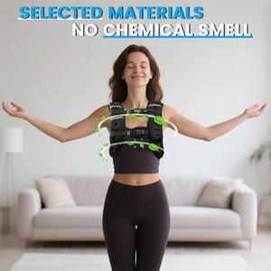 Chaleco con Peso de 12 lb/16 lb/20 lb/30 lb para Hombres y Mujeres con Franja Reflectante, Chalecos con Peso Ajustables para Entrenamiento de Fuerza y Correr - Product Image 3