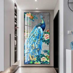 Decoración <span class=keywords><strong>de</strong></span> hotel <span class=keywords><strong>de</strong></span> porche moderno, imagen impresa, <span class=keywords><strong>diamantes</strong></span> <span class=keywords><strong>de</strong></span> aluminio, cristal, porcelana, pintura, lienzo, arte <span class=keywords><strong>de</strong></span> pared <span class=keywords><strong>de</strong></span> cristal - Product Image 4