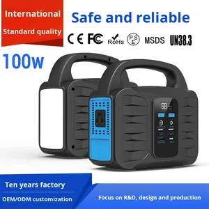 Portable Outdoor Power Station Emergency Lighting <b>Solar</b> MPPT Flashlight <b>Mobile</b> Supply Camping Backup 500 Pure Sine Wave - Product Image 6