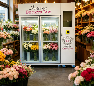 Distributore Automatico Smart per Fiori, Stoccaggio Compartimentato per Mantenere la Freschezza, Attrezzatura Commerciale Self-Service per la Vendita di Bouquet - Product Image 1