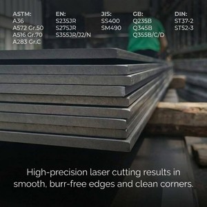 Placa de Acero Laminada en Caliente ASTM A36 S235JR, Espesor de 3 mm, 10 mm, 12 mm, Gran Stock, Lámina de Acero al Carbono, <span class=keywords><strong>Precio</strong></span> de Fábrica, Lista para Enviar - Product Image 2