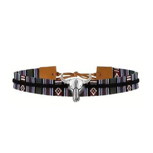 JOYEAHOME Cowboy <b>Hat</b> Decorative <b>Band</b> One Size Color Blocking Hand-drawn Belt Accessories - Product Image 2
