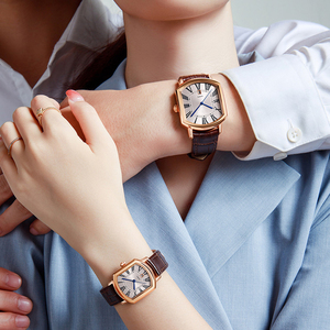 Montres carrées rétro Shi Ying tendance pour hommes et femmes, montre pour amoureux. - Product Image 6