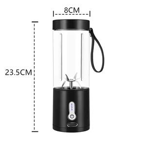 Licuadora de Mano Portátil para Smoothies y Batidos, Mini Licuadora de Frutas de Plástico para Viaje, con Batería Recargable USB de 4000 mAh - Product Image 2