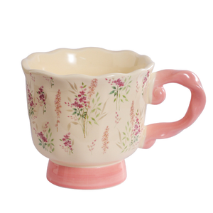 Mug en céramique à motif de dessin animé 400 ml avec couvercle et cuillère, compatible lave-vaisselle et micro-ondes, tasse à café pour fête, cadeau pour filles - Product Image 5