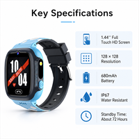 Montre connectée pour enfants Y29 avec carte SIM 4G, appels vidéo, modes SOS, GPS et WIFI, étanche IP67, fonction boussole, montre connectée pour enfants