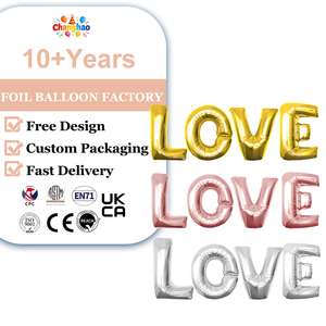 Artículos de <span class=keywords><strong>Fiesta</strong></span> al por Mayor, Globo de Papel de Aluminio con la Palabra LOVE de 40 Pulgadas - Dorado/Plateado/Oro Rosa - Decoración para San Valentín y Bodas - Product Image 1