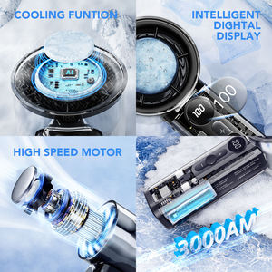 Portable High Speed Digital 100 Gears Cooling Conduction Mini <b>Fan</b> Battery Operated Rechargeable <b>Handheld</b> <b>Fan</b> - Product Image 2