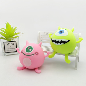 Hot Selling TPR One-eye Monsters Shape Super Soft Slow <b>Rebound</b> Squeeze Stress Relief Squishy Toy for Kids Boys and Girls - Product Image 3