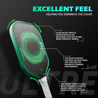 11six24 Ultré Power 2 Same Style Pickleball Paddle 16mm Thermoformed Toray T700 Carbon Fiber Honeycomb Core Disetujui USAPA