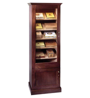 Armoire et casier à cigares Kuangxing Smoke Shop Accessories, vitrine en bois de cèdre avec écran LED peint