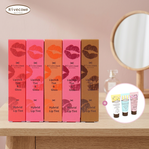 Rivecowe Hybrid Lip Tint Stick 3-in-1 <b>Lipstick</b> Tint & Gloss Non-Stick <b>Moisturizing</b> Long-Lasting Formula 5 Color 5ml - Product Image 2