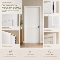 Porte intérieure à persiennes blanches, plusieurs modèles de panneaux à persiennes complètes et semi-complètes, porte de ventilation, taille personnalisée pour placard