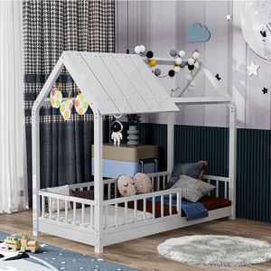 Muebles de dormitorio <span class=keywords><strong>Montessori</strong></span>, <span class=keywords><strong>cama</strong></span> individual <span class=keywords><strong>doble</strong></span>, tamaño King con cajones - Product Image 1