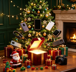 Set Albero <span class=keywords><strong>di</strong></span> Natale Artificiale Pre-Decorato 100% Lucky, Scatola Misteriosa con Elettronica, Smartwatch con Display a Sorpresa - Product Image 4