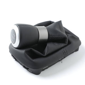 Pommeau de levier de vitesse en cuir pour voiture, 5 ou 6 vitesses, design ergonomique pour Seat - Product Image 4