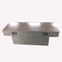 Caisse de camionnette crossover en aluminium poli de 39 pouces |   Rangement encastré sécurisé pour les conceptions de pick-up professionnelles