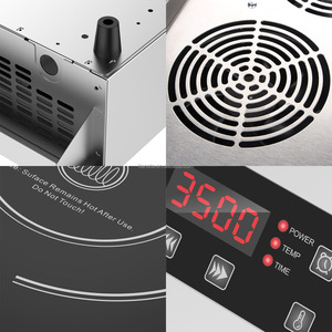 Cocina de Inducción Comercial de 3500W y 220V con Certificación CE, <span class=keywords><strong>Estufa</strong></span> de Cocción Electromagnética de Acero Inoxidable - Product Image 5