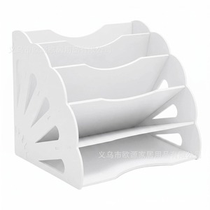 Desktop Curved <b>File</b> Rack 3 Layers Office Organizer Portable Standing Type For Desktop Storage - Product Image 4